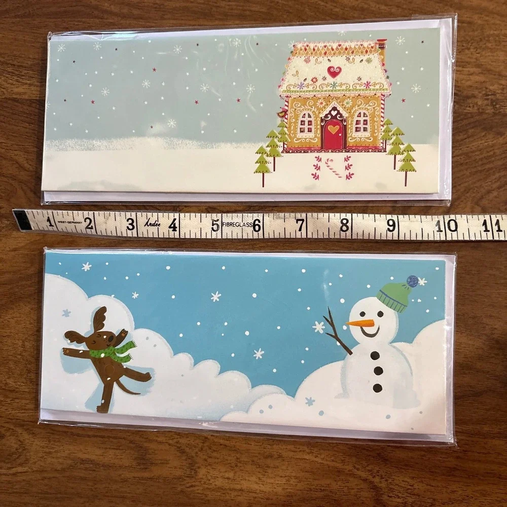 Up With Paper Panoramics Christmas Holiday Greeting Card Candy Houses Howl-idays